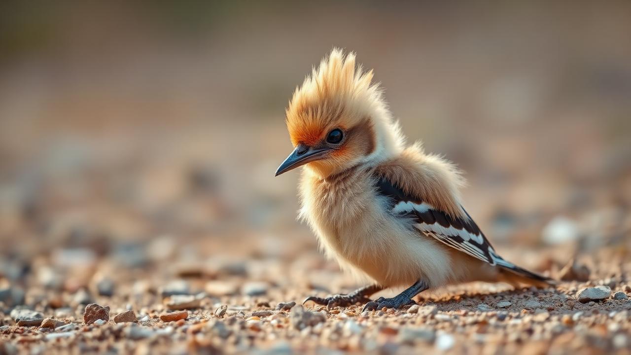Young hoopoe